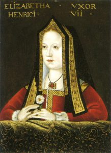 Portrait of Elizabeth of York holding a white rose